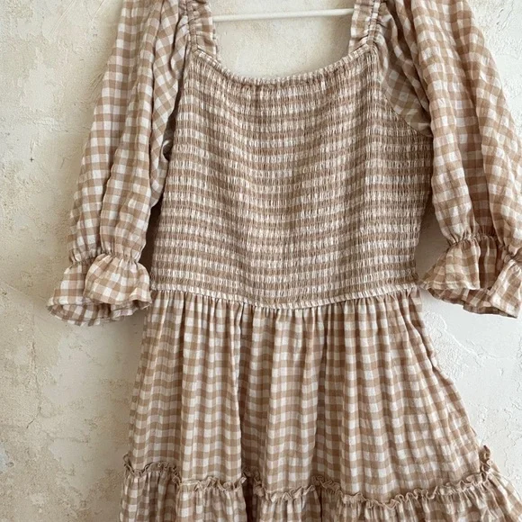 Ivy City Co Madeline Gingham Checkered Dress - Picture 2 of 5
